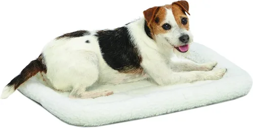 Miniatura 25 de Cama para mascotas MidWest Bolster, ideal para cajas de metal para perros, se puede lavar a máquina y secar, Gris carbón
