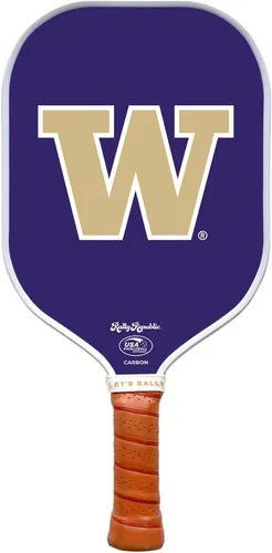 Miniatura 59 de Raqueta de pickleball colegial oficialmente licenciada - Raqueta aprobada por la Asociación de Pickleball de EE. UU. - Núcleo de nido de abeja Texas