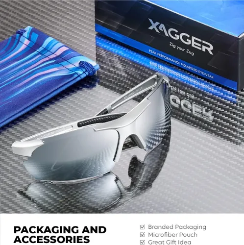 Miniatura 5 de Lentes de sol polarizados deportivos para hombres y mujeres, con diseño envolvente, UV400, para correr, béisbol, sóftbol, ciclismo, conducción