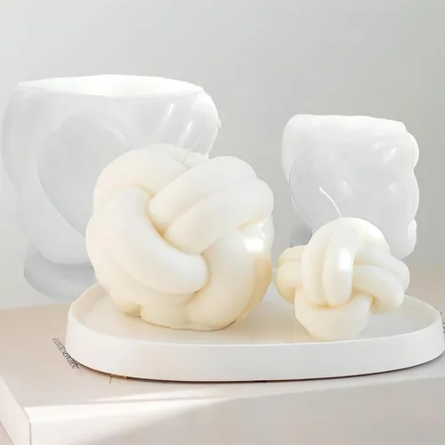 Miniatura 9 de 2 piezas de moldes de vela de burbujas 3D, moldes de cilindro y cubo de silicona para hacer velas y jabón de bricolaje