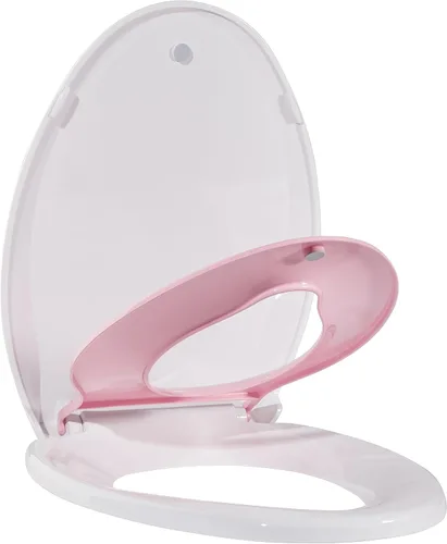 Miniatura 12 de Asiento de inodoro alargado duradero con cierre suave y lento, fácil de instalar y limpiar, nunca se afloja, blanco, se adapta a la mayoría