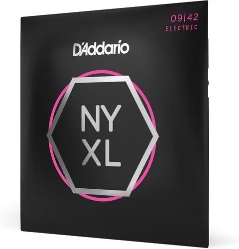 Miniatura 32 de D'Addario Cuerdas para guitarra eléctrica, NYXL entorchadas en níquel, NYXL1164, calibre medio 11-64, juego de 7 cuerdas, paquete de 1