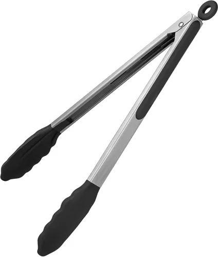 Miniatura 22 de Pinzas de cocina resistentes al calor de 600ºF: U-Taste Pinzas de cocina de silicona extra largas de 16 pulgadas con puntas de goma antiadherentes