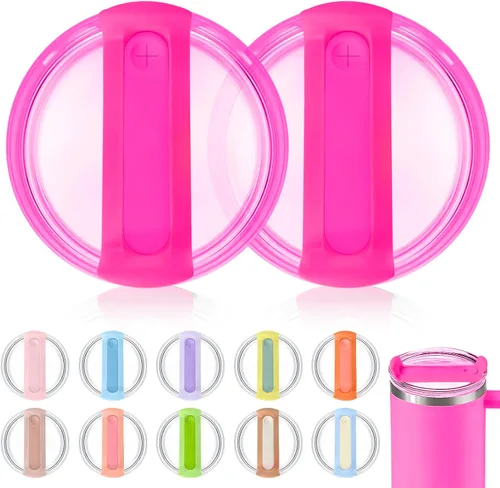 Miniatura 24 de Tapa de vaso de 40 onzas para Stanley, a prueba de derrames, resistentes a salpicaduras, funda de repuesto para accesorio de copa Stanley