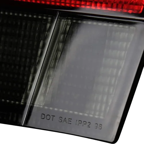 Miniatura 9 de SPEC-D TUNING Luces traseras de lentes ahumadas rojas compatibles con Honda Civic Coupe 1996-2000 de 2 puertas, conjunto de par izquierdo + derecho