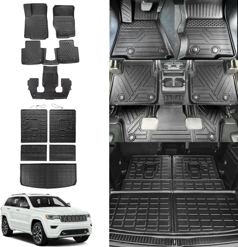 Miniatura 10 de Rongtaod Alfombrilla de Carga Compatible con Maletero de Jeep Grand Cherokee 2011-2021 Alfombrilla 2022 2023 para Maletero Grand Cherokee WK Forro