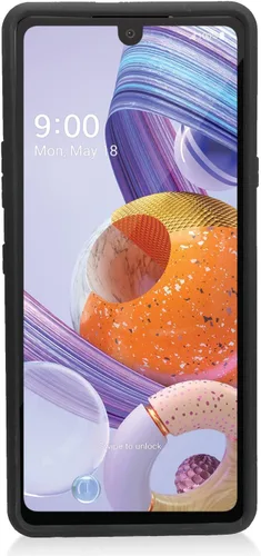 Miniatura 4 de Para LG Stylo 6 LM-Q730 (2020) - Funda híbrida con soporte de anillo - RS2 Negro