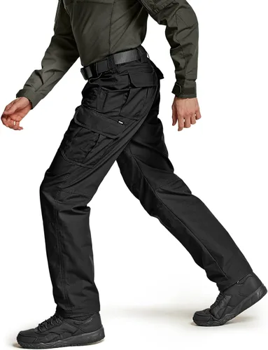 Miniatura 9 de CQR Pantalones tácticos tipo cargo para hombre, tejido ripstop, resistentes al agua, ligeros, EDC para artículos de uso diario, para trabajo