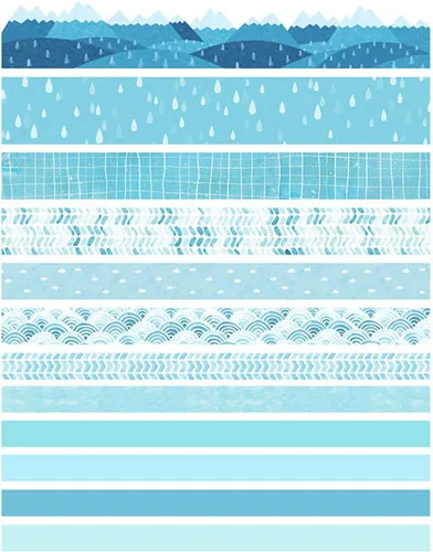 Miniatura 3 de Vilihkc Washi Tape - Juego de 12 rollos de cinta adhesiva decorativa Washi para manualidades, niños, álbumes de recortes, diario de viñas, envoltura