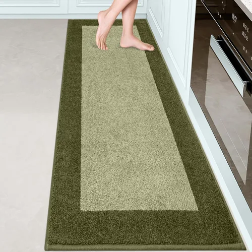 Miniatura 24 de Indoor Door Mat 20" x 32", Washable Kitchen Rug, Non Slip Entryway Rug for Floor, Absorbent Entrance Throw Rug for Laundry, Bathroom, Door