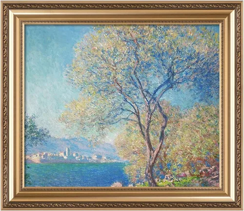 Miniatura 65 de IPIC - Reproducción artística de los lirios de agua de Claude Monet 1906, impresiones giclée coinciden con el marco dorado clásico, arte de pared