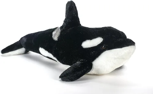 The Petting Zoo Orca - Peluche de peluche, regalos para niños, animales marinos Wild Onez, juguete de peluche de ballena, 20 pulgadas