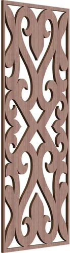 Miniatura 75 de Keene Paneles de pared decorativos de madera con calado, 9 3/8 pulgadas de ancho x 24 3/8 pulgadas de alto x 1/4 de alto, roble rojo rojo (Red Oak)