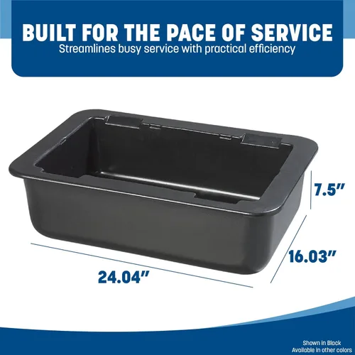 Miniatura 4 de Carlisle FoodService Products CM104203 Coldmaster - Soporte aislado de tamaño completo, capacidad de 24.1 cuartos de galón, 6 pulgadas de Negro