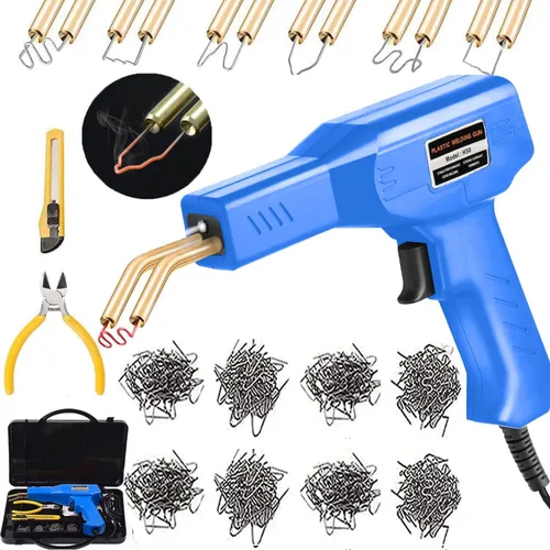 Miniatura 8 de Kit de Soldadura de Plástico para Reparación de Parachoques de Coche, Kit de Soldadura con Grapadora Caliente, Soldador de Reparación de Plástico, 6