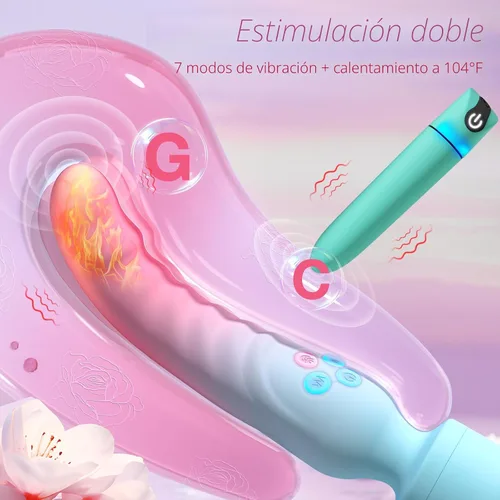 Miniatura 3 de Juego de vibrador de punto G y bala - Vibradores sexuales para mujeres, consolador de clítoris con 7 modos de vibración, masajeador de varita
