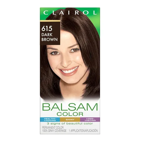 Miniatura 30 de Clairol Balsam - Tinte permanente para el cabello, color negro 618, paquete de 1 unidad 618 negro