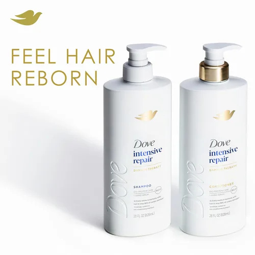 Miniatura 3 de Acondicionador Dove Reparación Intensa para Cabello Dañado con Tecnología de Cuidado de Bio-Proteína y Suero Amino 28 Fl Oz