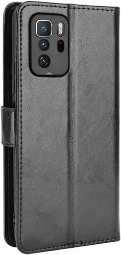 Miniatura 3 de Funda para Xiaomi Redmi Note 10 Pro 5G, Funda de cuero con tapa para Xiaomi Poco X3 GT/Redmi Note 10 Pro 5G Case Negro