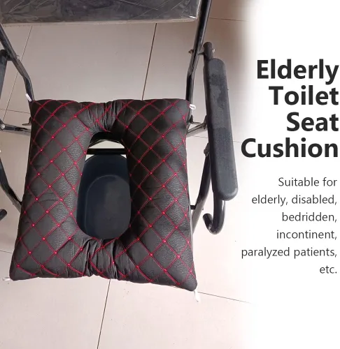 Miniatura 6 de Cojín de asiento de inodoro para ancianos, almohadilla suave antidecúbito para silla de ruedas, almohadilla de cómoda para lactancia
