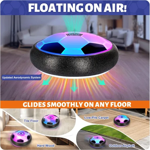 Miniatura 5 de Officygnet Hover Soccer Ball para Niños, Juguetes de Interior Regalos para Niños de 6, 7, 8, 9, 10, 11, 12 Años de Edad, Juguetes de Fútbol Flotante