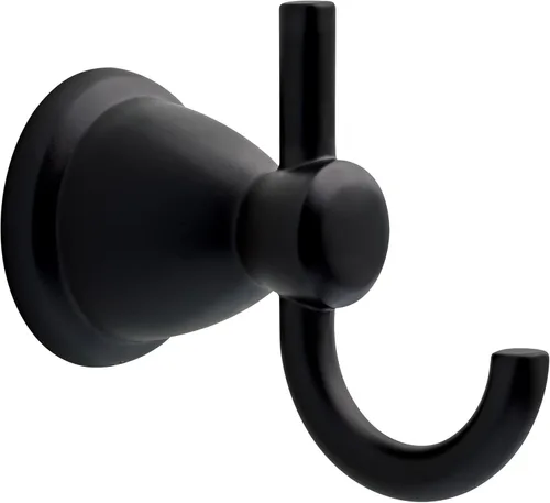 Miniatura 10 de Franklin Brass Kinla (1-Paquete) Ganchos para Toallas Cromo Pulido para Baño J-Dobles Montados en Pared para Batas y Toallas Gancho de 2 Puntas