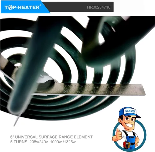 Miniatura 8 de Quemador de estufa eléctrica de 6 pulgadas para estufa GE Hotpoint RCA de 6 pulgadas, quemador eléctrico Match WB30M2, elemento de quemador