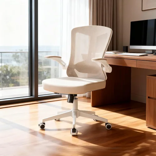 Miniatura 23 de Monhey Silla de oficina ergonómica con soporte lumbar, reposacabezas y brazos abatibles, altura ajustable, mecedora, giratoria, multiángulo de 90° a
