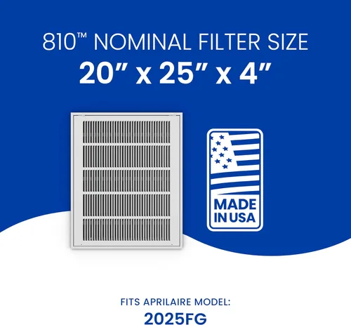 Miniatura 16 de AprilAire Filtro de repuesto 810 para purificador de aire para toda la casa 2025FG - MERV 11, aire limpio y polvo, filtro de aire de 20x25x4