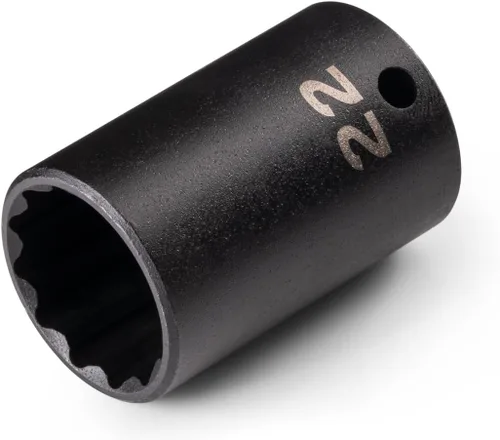 Miniatura 94 de TEKTON Accionamiento de 3/8 pulgadas x 1 pulgada Zócalo de impacto de 12 puntos poco profundo SID12225