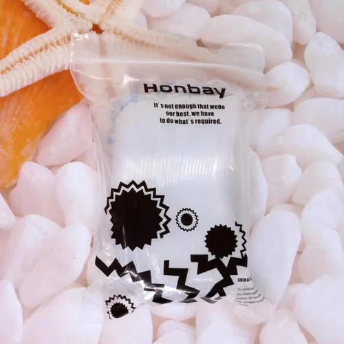 Miniatura 8 de Honbay - 60 cucharas de sopa de plástico desechables, cuchara blanca translúcida, cucharas de sopa asiáticas para natillas de huevo, pudín, avena