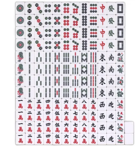 Miniatura 7 de YMI chino Mahjong Juego Set profesional – Estándar Verde