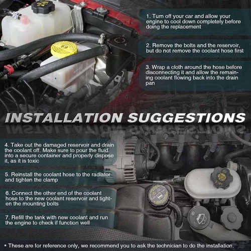 Miniatura 2 de YHTAUTO Depósito de expansión de depósito de desbordamiento de recuperación de refrigerante del motor con tapa y sensor presurizados para BMW 5 6 7