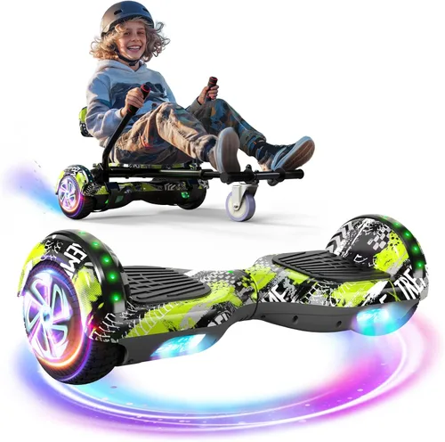 Miniatura 11 de Scooter Seat Attachment, Scooter with Go Kart for Kids Boys Girls Adults, LED Lights, Bluetooth(Include Go-Kart)