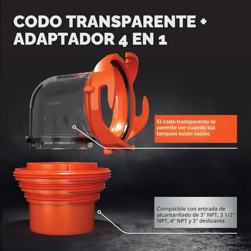 Miniatura 5 de Camco - Kit de extensión para manguera de alcantarilla , kit de manguera para alcantarilla - 6 m