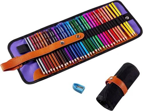 Juego de 36 lápices de colores, lápices de color para libros para colorear para adultos, bocetos de artista, lápices de dibujo Premier con estuche