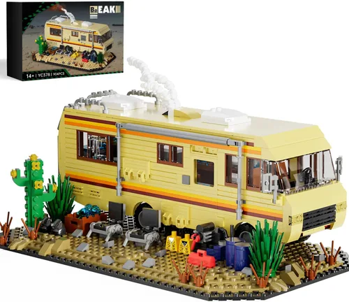 Breaking RV Adventure - Juego de construcción AFOL actualizado con escena clásica, compatible con Lego para adultos, regalo para adultos y fanáticos
