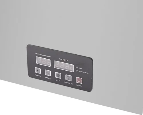 Miniatura 7 de Calentador eléctrico comercial de alimentos de 17.9 cuartos de galón, mesa de vapor de 4 sartenes, encimera de buffet Bain Marie de acero inoxidable