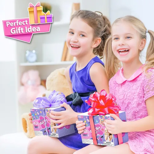 Miniatura 8 de BATTOP Juego de esmaltes de uñas para niñas – Kit de arte de uñas para niños con secador, uñas postizas, calcomanía, esmalte de uñas a base de agua