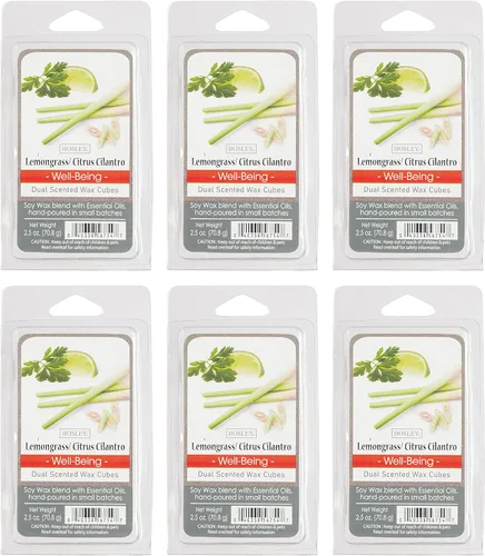Miniatura 4 de Hosley Cubitos de cera perfumada de pan de nuez de plátano, juego de 6 a 2.5 onzas cada uno, vertidos a mano con aceites esenciales, compra al por