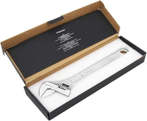 Miniatura 7 de Llave ajustable de 12 pulgadas Herramienta de mano profesional CR-V Llave de media luna de acero