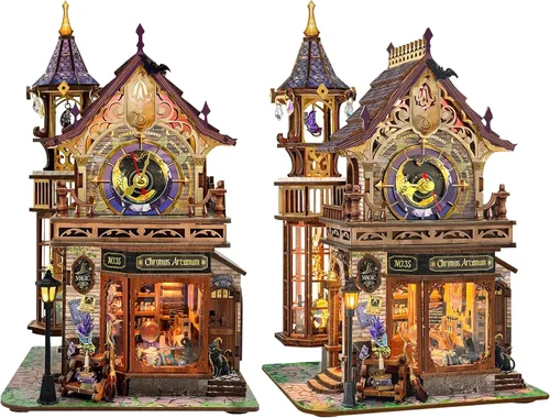 Miniatura 9 de Spilay Kits de casa de muñecas en miniatura, casa modelo pequeña para que los adultos construyan, kits de modelo de casa pequeña con cubierta