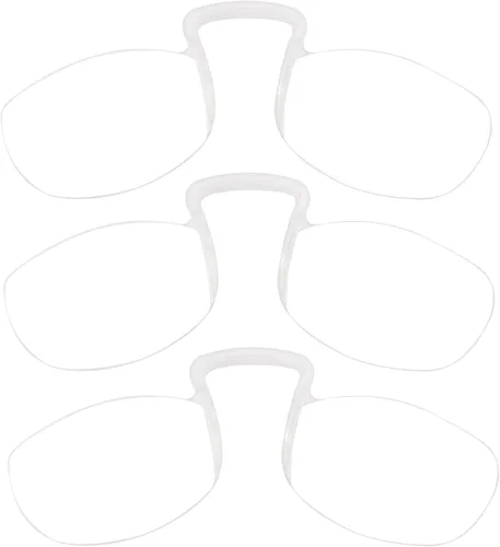 DXYXYO Gafas de lectura delgadas sin brazos para hombres y mujeres, mini lectores de nariz ligeros sin patas con clip, paquete de 3