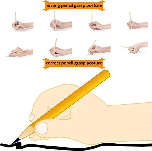 Miniatura 5 de SANNIX Paquete de 16 pinzas de lápiz para escritura a mano para niños, soporte para lápices para niños, agarre de escritura a mano, agarres