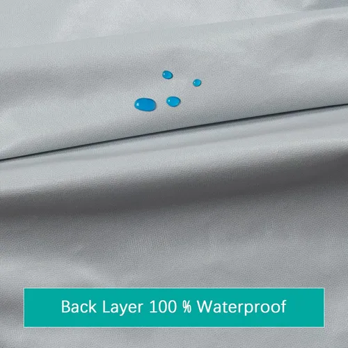 Miniatura 2 de Biloban Paquete de 2 sábanas bajeras impermeables Pack n Play, mini protector de colchón para cuna, 38 x 26 pulgadas, se adapta a corralito de bebé