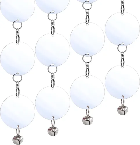 Miniatura 12 de Varillas de susto para pájaros plateadas, dispositivo disuasorio de pájaros de plástico, rotación impulsada por el viento, varillas reflectantes