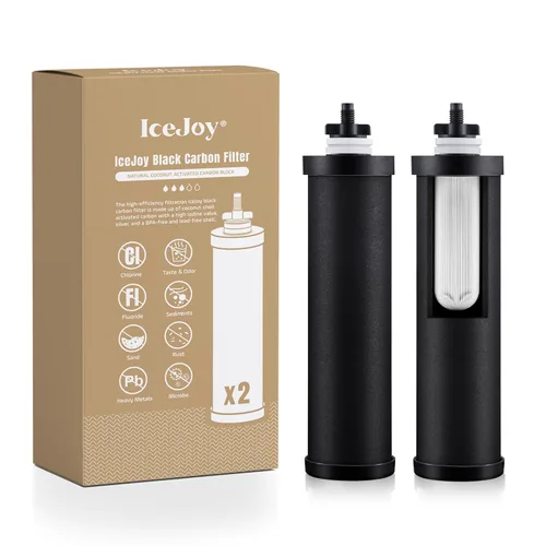 Miniatura 15 de Sistema de Filtración de Agua por Gravedad IceJoy 2.25 Galones - Sistema de Encimera de Acero Inoxidable 304, Reducción de Cloro, Certificación