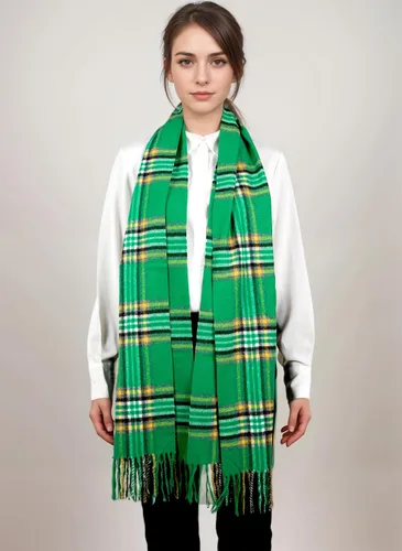 Miniatura 95 de Bufanda de invierno Achillea suave y cálida, de tartán, a cuadros, de cachemira, unisex