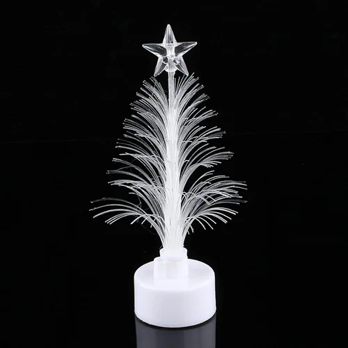 Árbol de luz de hadas,Lámpara de árbol de Navidad,Mini luz nocturna de fibra óptica LED colorida lámpara de árbol de Navidad luz regalo de Navidad