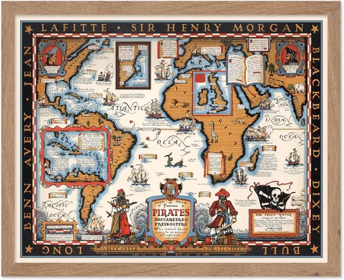 Miniatura 40 de Poster Master Póster retro de viaje con mapa monumental vintage de Florencia, arte italiano, gran regalo para hombres, mujeres, amantes
